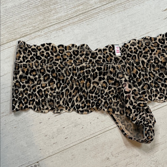 PINK Victoria's Secret Leopard Print Extra Low Rise Cheekster Panties Small - Picture 7 of 8